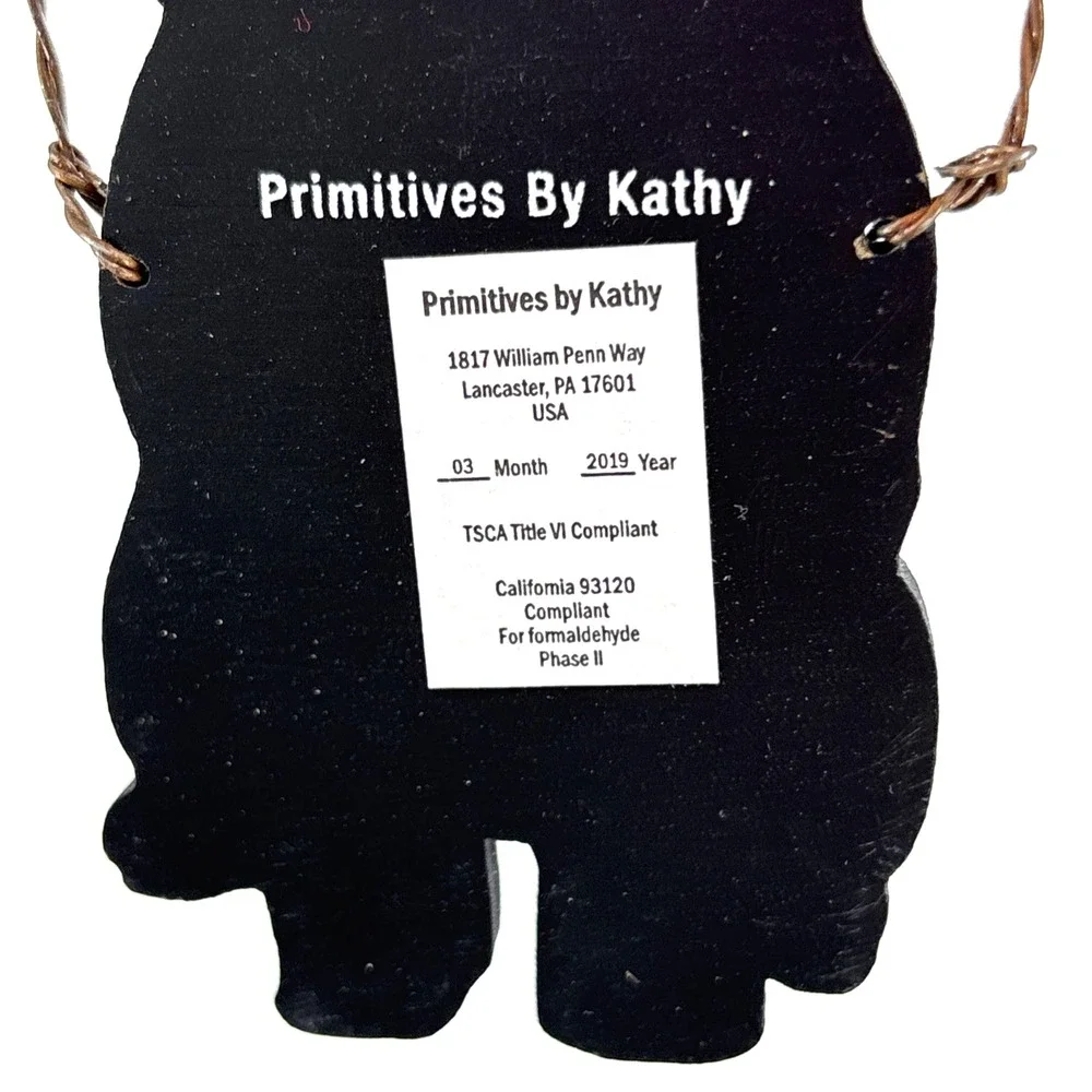 Primitives by Kathy‎ Dog Magnet and Ornament White Poodle